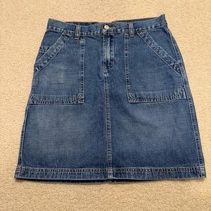 Lucky Brand Blue Denim Mini Skirt